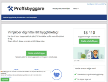 Tablet Screenshot of proffsbyggare.se